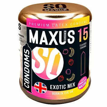 Цветные ароматизированные презервативы MAXUS Exotic Mix №15