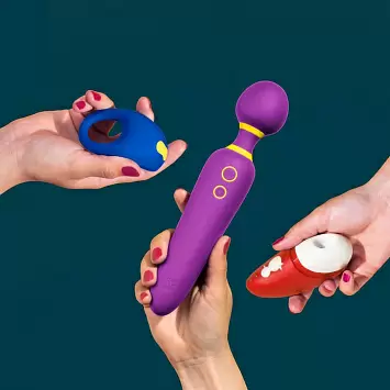 Набор секс игрушек Romp Pleasure Kit (ванд, вакуумник, кольцо)