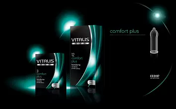 Анатомические презервативы Vitalis premium Comfort plus