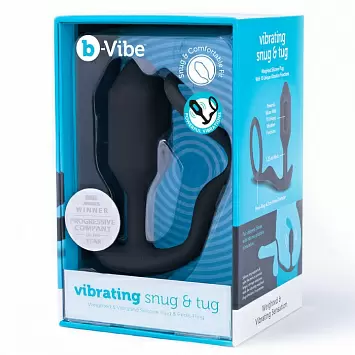 Vibrating Snug & tug М Вибрирующий плаг с кольцом от b-vibe