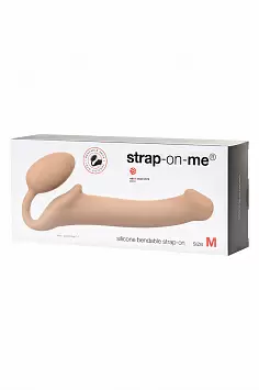 Безремневой страпон размер M Strap-on-me Semi-Realistic Bendable