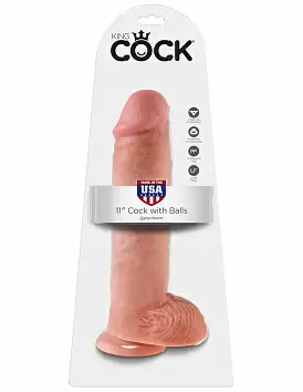 Фаллоимитатор King Cock 11&quot; Cock with Balls PD5510